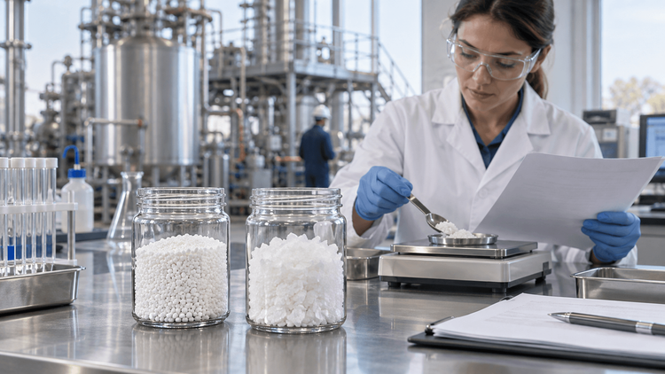 Illustrative laboratory review of anhydrous and dihydrate calcium chloride samples for industrial specification checks